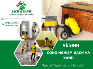 Tự vệ sinh nhà mới xây Vệ sinh công nghiệp Phú Mỹ