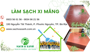 Cách làm sạch xi măng sau xây dựng Làm sạch xi măng sau xây dựng