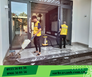 vệ sinh nhà sau xây dựng