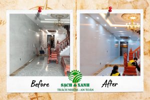 vệ sinh nhà sau xây dựng