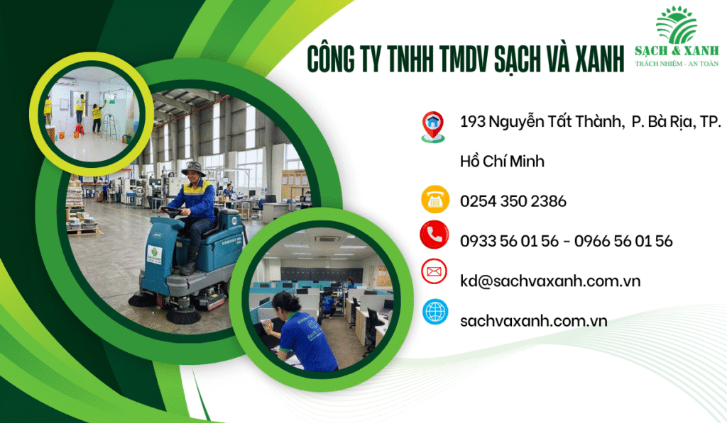 Vệ sinh công nghiệp là gì Vệ sinh công nghiệp Sạch và Xanh Vũng tàu